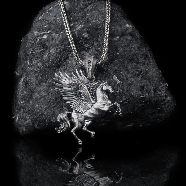 the pegasus necklace is a product of high class craftsmanship and intricate designing. it's a perfect piece to use as an everyday jewelry to elevate your style.