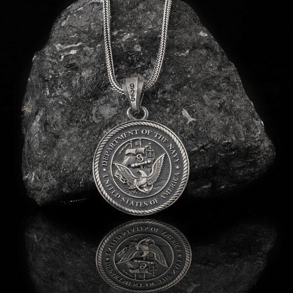 the us navy necklace is a perfect gift for patriots and veterans