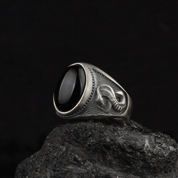 the silver snake ring is a product of high class craftsmanship and intricate designing. it's solid structure makes it a perfect piece to use as an everyday jewelry to elevate your style. espada silver