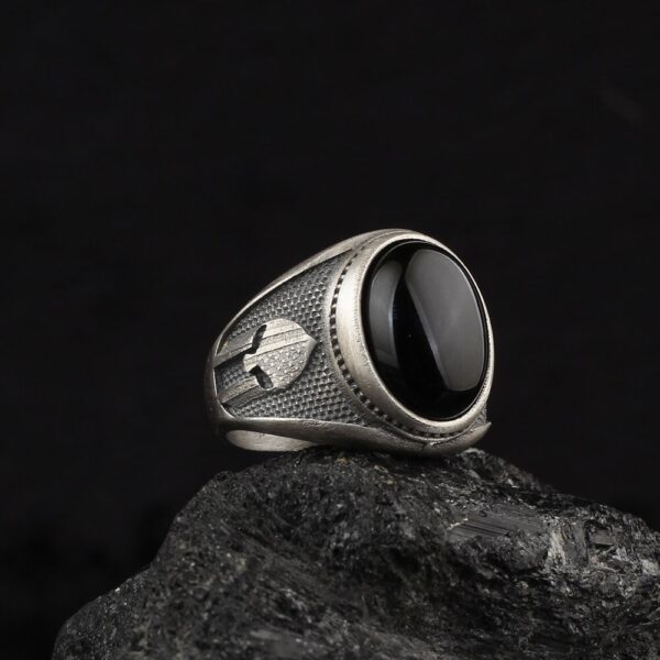 the gladiator ring sterling silver is a product of high class craftsmanship and intricate designing. it's solid structure makes it a perfect piece to use as an everyday jewelry to elevate your style.