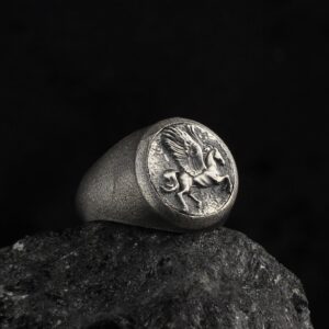 pegasus signet ring