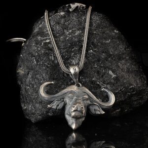 The Buffalo Necklace is a product of high class craftsmanship and intricate designing. It's solid structure makes it a perfect piece to use as an everyday jewelry to elevate your style.