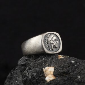 The Native American Signet Ring is a product of high class craftsmanship and intricate designing. It's a perfect piece to use as an everyday jewelry to elevate your style. This exceptional ring is made to last and worthy of passing onto next generations.