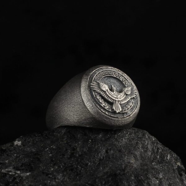 the celtic raven ring is a product of high class craftsmanship and intricate designing. it's solid structure makes it a perfect piece to use as an everyday jewelry to elevate your style.