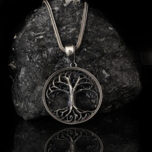 The Tree of Life Necklace Sterling Silver is a product of high class craftsmanship and intricate designing. It's solid structure makes it a perfect piece to use as an everyday jewelry to elevate your style.