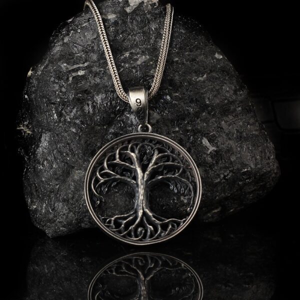 the tree of life necklace sterling silver is a product of high class craftsmanship and intricate designing. it's solid structure makes it a perfect piece to use as an everyday jewelry to elevate your style.