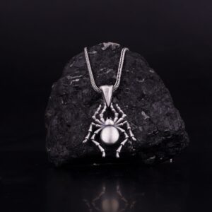 The Silver Spider Necklace is a product of high class craftsmanship and intricate designing.