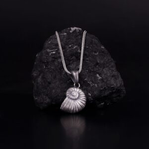 snail shell necklace is a product of sterling silver. It is inspired by wast oceans and seas