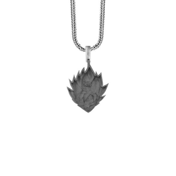 the silver goku necklace is a product of high class craftsmanship and intricate designing. it's solid structure makes it a perfect piece to use as an everyday jewelry to elevate your style. espada silver