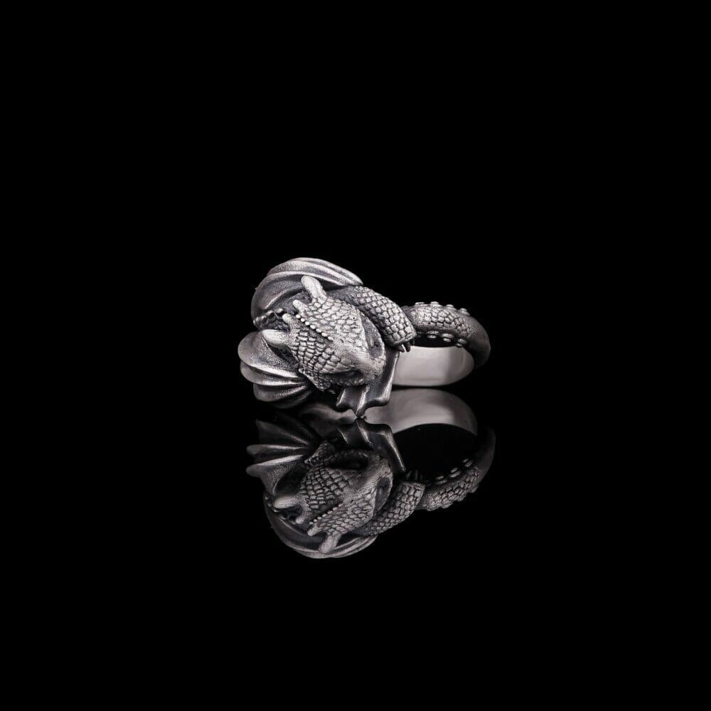 Toothless Ring Silver - espadasilver.com