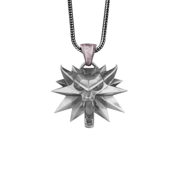 the witcher necklace is a product of high class craftsmanship and intricate designing. it's solid structure makes it a perfect piece to use as an everyday jewelry to elevate your style. espada silver