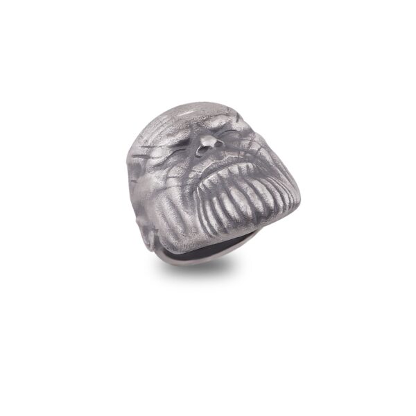 the thanos ring sterling silver is a product of high class craftsmanship and intricate designing. it's solid structure makes it a perfect piece to use as an everyday jewelry to elevate your style. espada silver