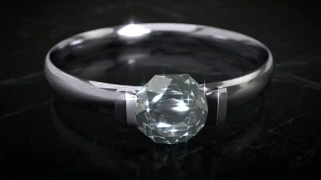 platinum ring with diamond