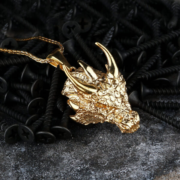 gold plated smaug necklace