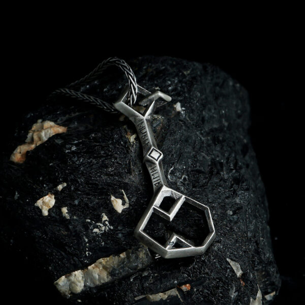 dwarf key of erebor necklace is a sterling silver piece of jewelry