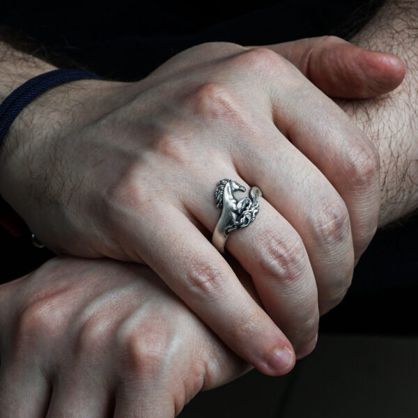 a man wearing shadowfax ring