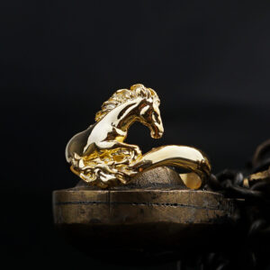 shadowfax ring gold plated horse of gandalf ring