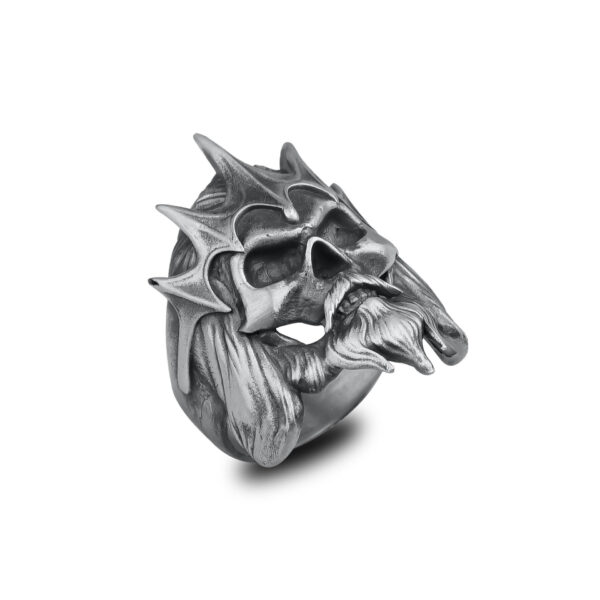 king of the dead army ring sterling silver