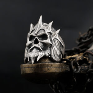 Oxidized King of the dead army ring