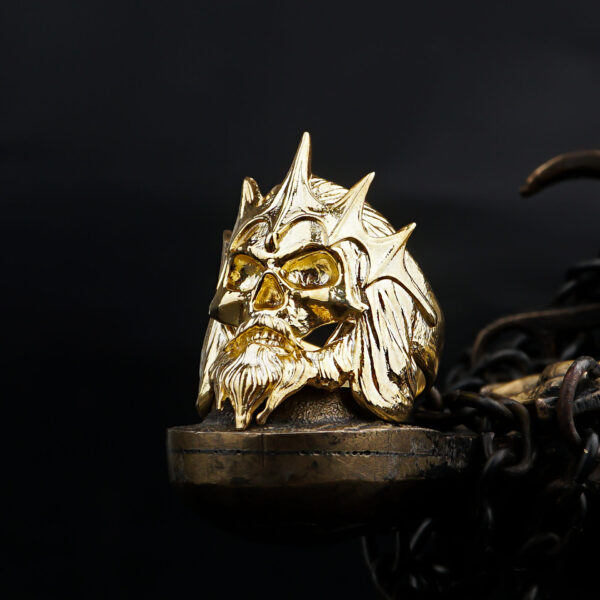 gold plated king of the dead army ring