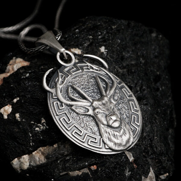 white stag necklace for lotr fans