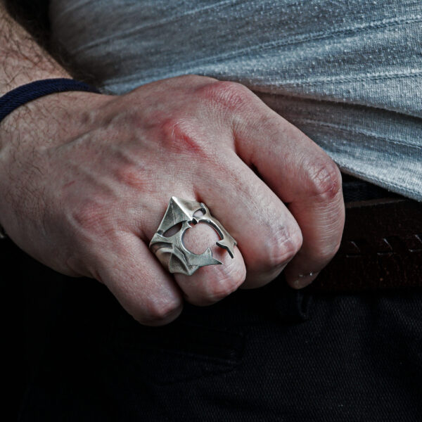 a man wearing witch king of angmar ring