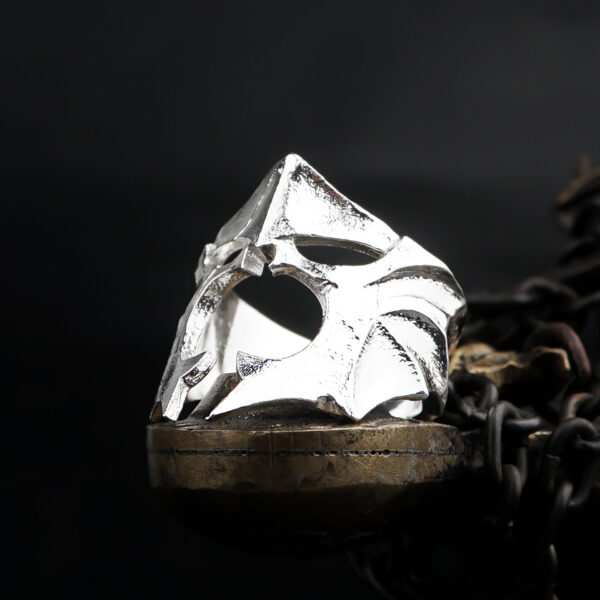 polished witch king of angmar ring sterling silver