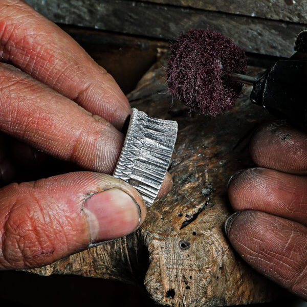 making process of gates of mordor ring sterling silver